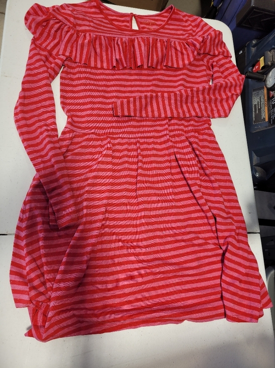 Cat & Jack Other - Cat & Jack Red and Pink Striped Dress